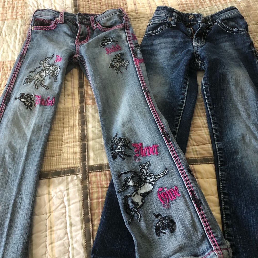 Girls Size 6 cowgirl tuff, 6x rock 47